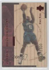 Glen Rice, Michael Jordan [Red] Basketball Cards 1998 Upper Deck Hardcourt Jordan Holding Court Prices