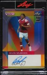 Divin Mubama [Gray] Soccer Cards 2022 Leaf Vivid Autographs Prices