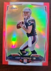 Jimmy Garoppolo [Throwing Red Refractor] #150 Football Cards 2014 Topps Chrome Prices