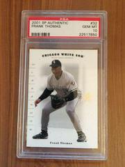 Frank Thomas #32 Baseball Cards 2001 SP Authentic Prices