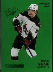 Matias Maccelli [Precious Metal Gems Green] #162 Hockey Cards 2022 Skybox Metal Universe Prices