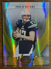 Philip Rivers [Mirror Gold] Football Cards 2008 Leaf Certified Materials Prices