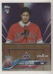 Shohei Ohtani [Purple] #200 Baseball Cards 2018 Topps Opening Day Prices