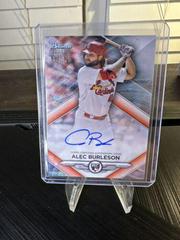 Alec Burleson [Wave] #RA-AB Baseball Cards 2023 Bowman Sterling Rookie Autographs Prices