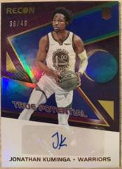 Jonathan Kuminga [Blue] Basketball Cards 2021 Panini Recon True Potential Signatures Prices