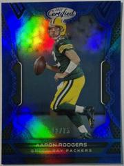 Aaron Rodgers [Blue] #36 Football Cards 2022 Panini Certified Prices