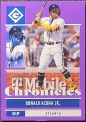 Ronald Acuna Jr. [Purple] #35 Baseball Cards 2022 Panini Chronicles Prices