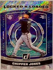 Chipper Jones [Rapture] #LL3 Baseball Cards 2023 Panini Donruss Locked and Loaded Prices