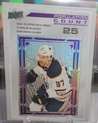 Connor McDavid [25] Hockey Cards 2022 Upper Deck Population Count Prices