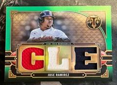Jose Ramirez [Emerald] #TTR-JRA2 Baseball Cards 2022 Topps Triple Threads Relics Prices