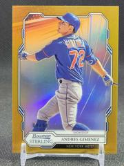 Andres Gimenez [Gold Refractor] #BPR-42 Baseball Cards 2019 Bowman Sterling Prices