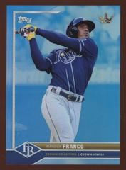 Wander Franco [Royals Light Blue] #1 Baseball Cards 2022 Topps X Bobby Witt Jr. Crown Prices