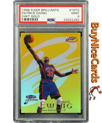 Patrick Ewing 24KT Gold Basketball Cards 1998 Fleer Brilliants Prices