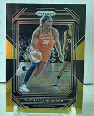 DiJonai Carrington [Black Gold] #1 Basketball Cards 2023 Panini Prizm WNBA Prices