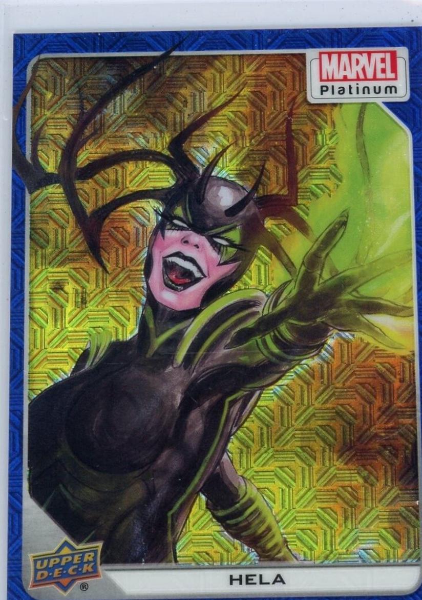 Hela [Blue Traxx] #31 Marvel 2023 Upper Deck Platinum