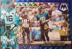 Trevor Lawrence [Blue] #M-12 Football Cards 2022 Panini Mosaic Montage Prices