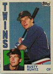 Rusty Kuntz #598 Baseball Cards 1984 Topps Tiffany Prices