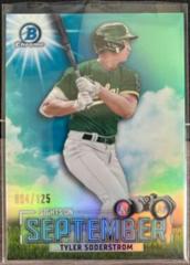 Tyler Soderstrom [Aqua] #SOS-15 Baseball Cards 2023 Bowman Sights on September Prices