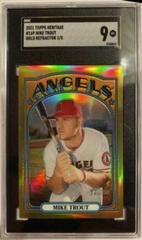 Mike Trout [Chrome Gold Refractor] #169 Baseball Cards 2021 Topps Heritage Prices