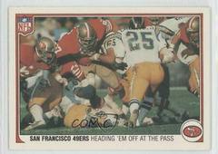 San Francisco 49ers [Heading 'EM Off at the Pass] #50 Football Cards 1983 Fleer Team Action Prices