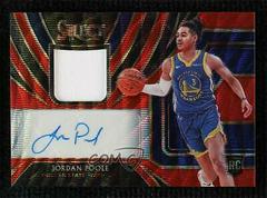 Jordan Poole [Red Wave] Basketball Cards 2019 Panini Select Rookie Jersey Autographs Prices