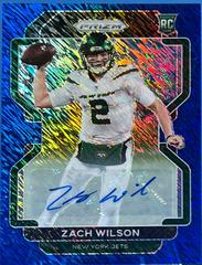 Zach Wilson [Autograph Blue Shimmer] #332 Football Cards 2021 Panini Prizm Prices