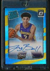 Lonzo Ball [Autograph Gold] #199 Basketball Cards 2017 Panini Donruss Optic Prices
