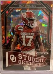 Marvin Mims [Red Ice] #SO-20 Football Cards 2023 Panini Prizm Draft Picks Student Orientation Prices