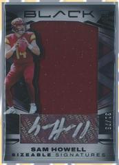 Sam Howell Football Cards 2022 Panini Black Sizeable Signatures Rookie Jersey Prices