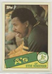 Steve Henderson Baseball Cards 1985 Topps Traded Tiffany Prices