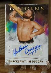 Hacksaw Jim Duggan [Gold] #OA-HJD Wrestling Cards 2022 Panini Chronicles WWE Origins Autographs Prices