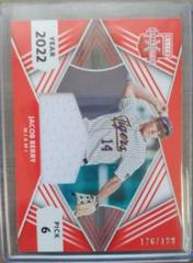 Jacob Berry [Orange] Baseball Cards 2022 Panini Elite Extra Edition First Round Materials Prices