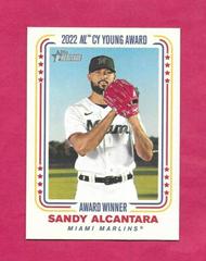Sandy Alcantara Baseball Cards 2023 Topps Heritage Award Winners Prices