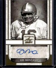 Joe Montana [Gold] #PA-JM1 Football Cards 2022 Leaf Ultimate Draft Portrait Autographs Prices