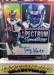 Torry Holt [Purple] #SPEC-TH Football Cards 2022 Panini Absolute Spectrum Signatures Prices