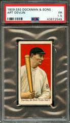 Art Devlin Baseball Cards 1909 E92 Dockman & Sons Prices