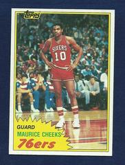 Maurice Cheeks East #90 Basketball Cards 1981 Topps Prices