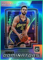 Stephen Curry [Blue] Basketball Cards 2021 Panini Donruss Optic Elite Dominators Prices