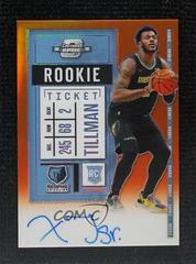 Xavier Tillman [Autograph Orange] #103V Basketball Cards 2020 Panini Contenders Optic Prices