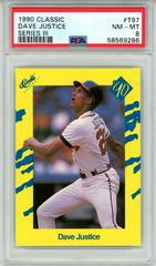Dave Justice [Series III] #T97 Baseball Cards 1990 Classic Prices