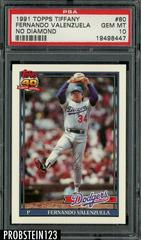 Fernando Valenzuela [No Diamond] #80 Baseball Cards 1991 Topps Tiffany Prices