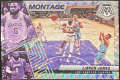 LeBron James [Fast Break Silver] #23 Basketball Cards 2021 Panini Mosaic Montage Prices