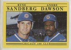 Ryne Sandberg, Andre Dawson Baseball Cards 1991 Fleer Prices