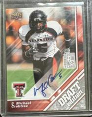 Michael Crabtree [Autograph Silver] #7 Football Cards 2009 Upper Deck Draft Edition Prices