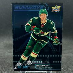 Matt Boldy #RW-20 Hockey Cards 2022 Upper Deck Allure Runways Prices