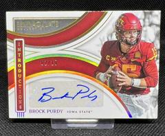 Brock Purdy [Gold] #II-BPU Football Cards 2022 Panini Immaculate Collegiate Introductions Autographs Prices