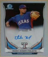 Isiah Kiner Falefa #IK Baseball Cards 2014 Bowman Chrome Autograph Prospects Prices