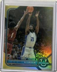 AJ Griffin [Chrome Gold Refractor] Basketball Cards 2021 Bowman University Prices