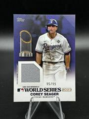 Corey Seager Baseball Cards 2024 Topps World Champion Relic Prices
