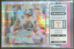 Hendon Hooker [Pink] #5 Football Cards 2023 Panini Chronicles Draft Picks Contenders College Ticket Prices